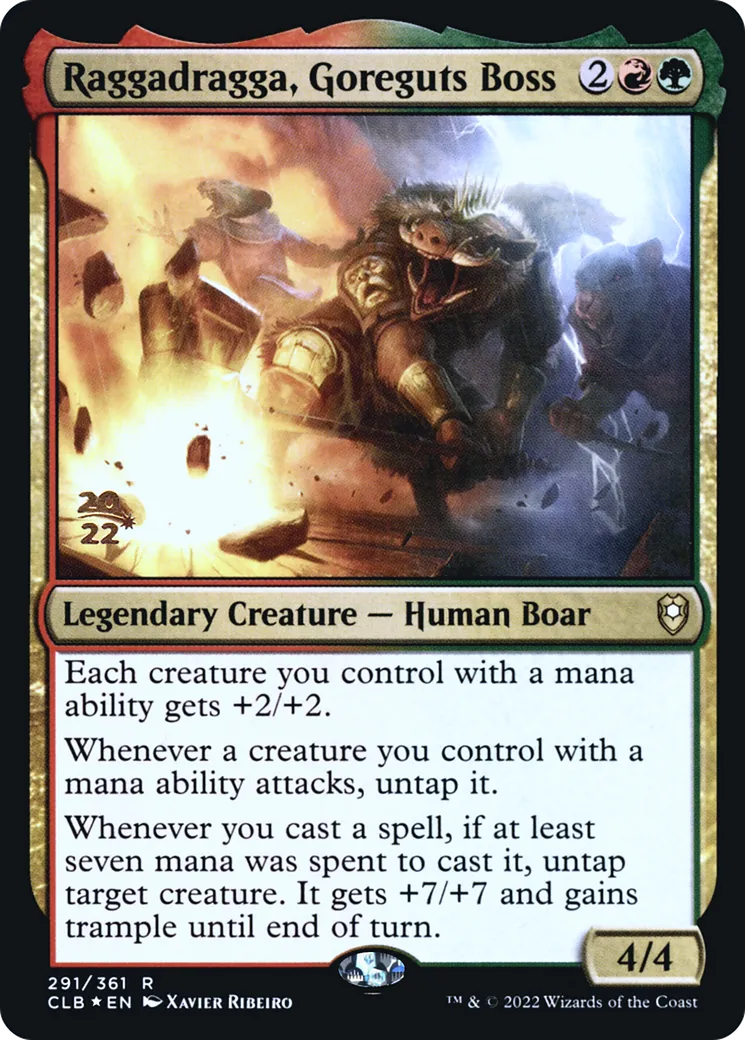 Raggadragga, chef des Étripeurs — Battle for Baldur's Gate Promos — Magic: The Gathering