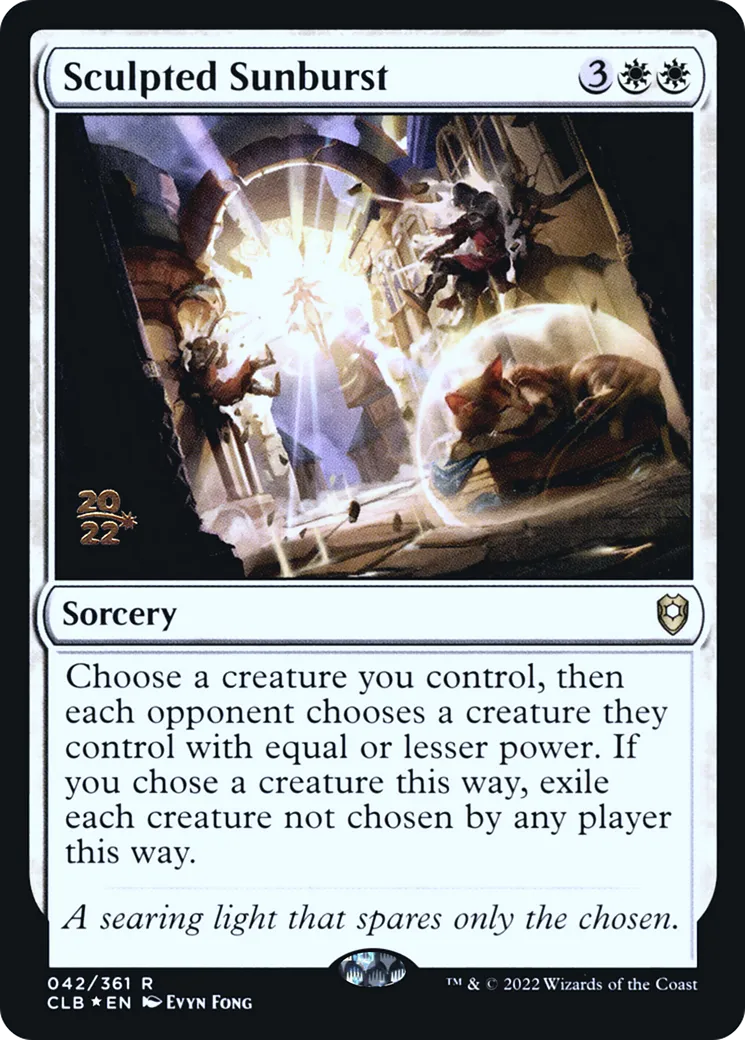 Sculpted Sunburst — Battle for Baldur's Gate Promos — Magic: The Gathering