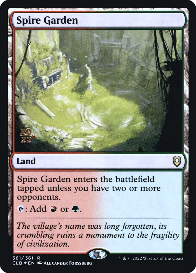 Spire Garden — Battle for Baldur's Gate Promos — Magic: The Gathering