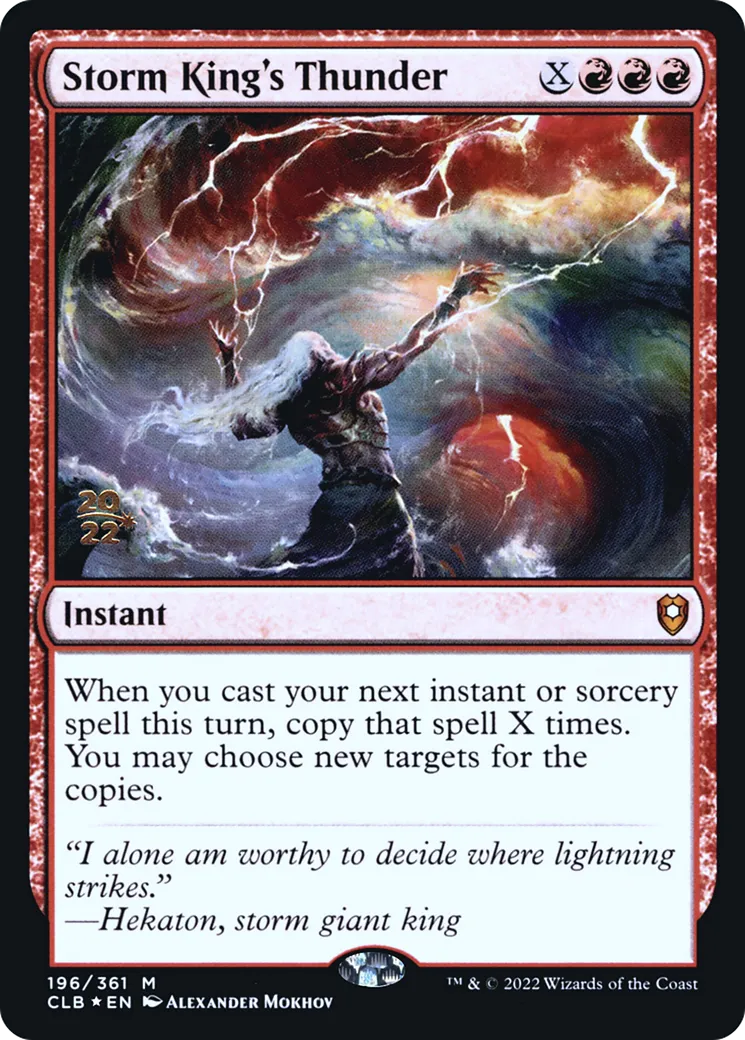 Foudre du Roi des tempêtes — Battle for Baldur's Gate Promos — Magic: The Gathering