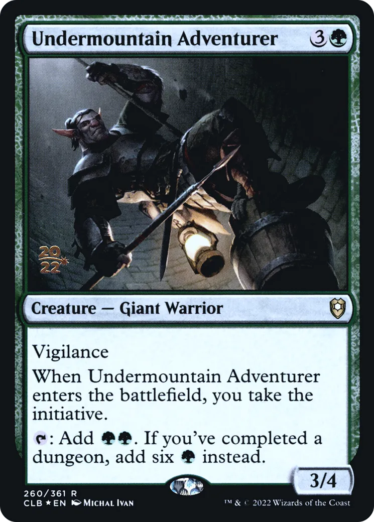 Aventurier de Montprofond — Battle for Baldur's Gate Promos — Magic: The Gathering
