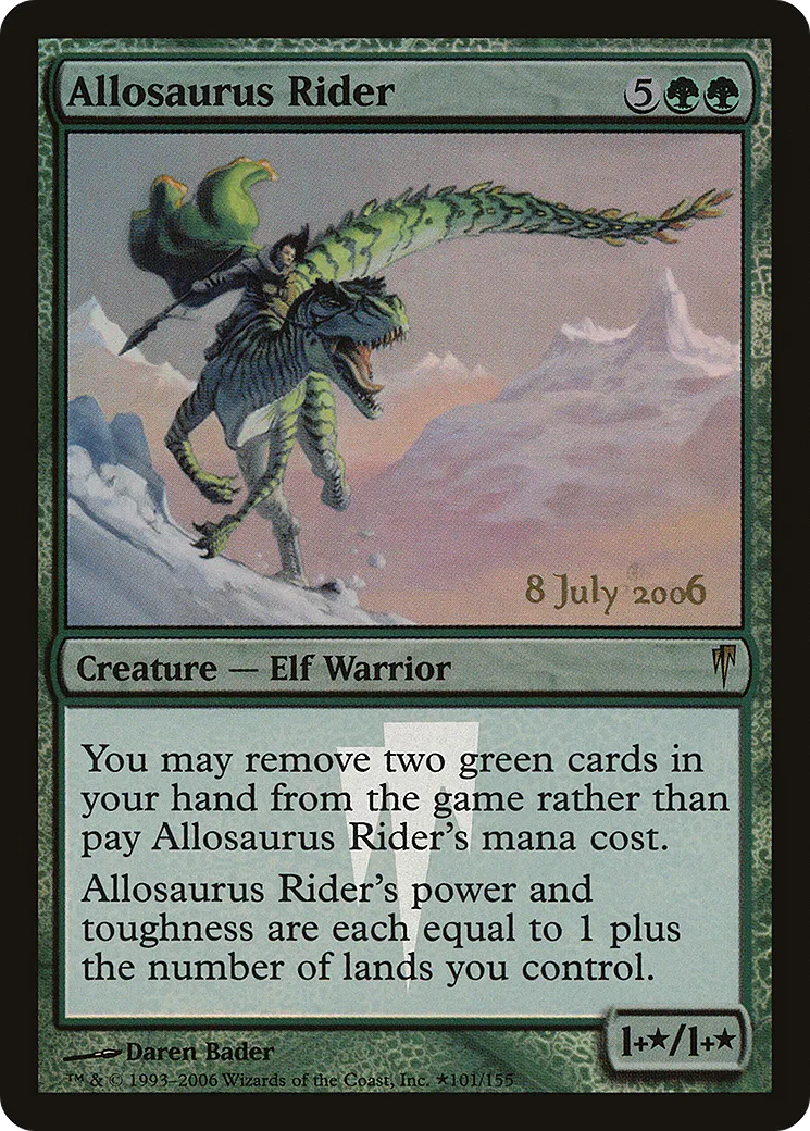Allosaurus Rider — Coldsnap Promos — Magic: The Gathering