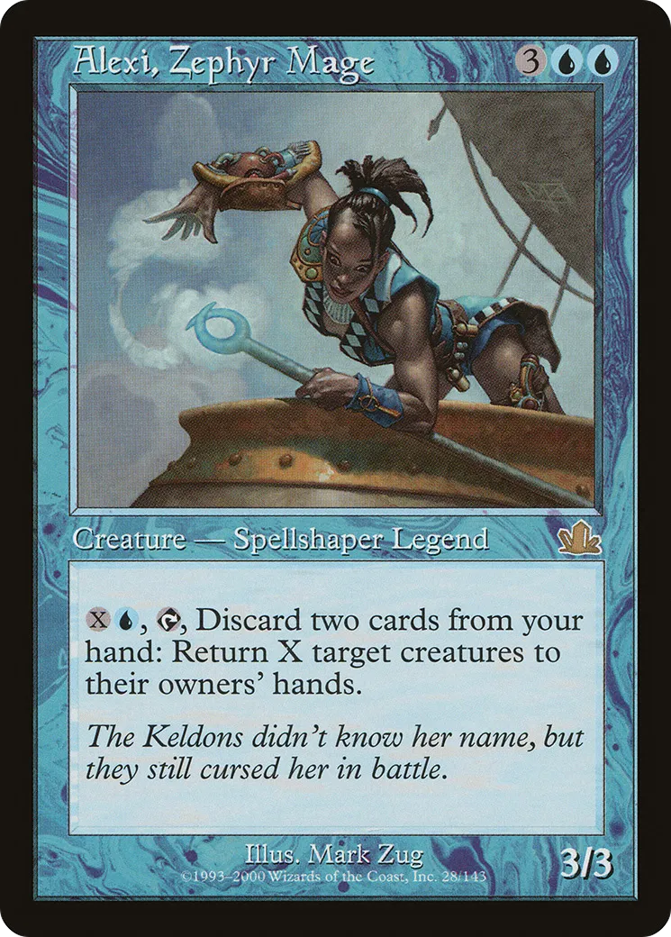 Alexi, Zephyr Mage — Prophecy — Magic: The Gathering