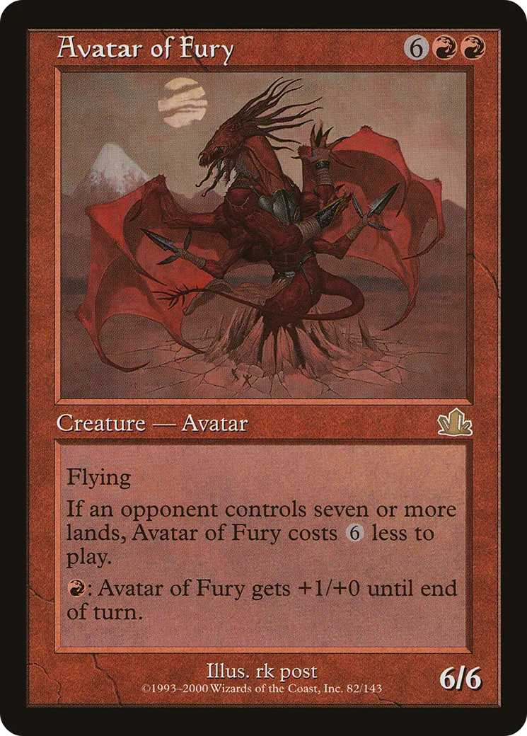 Avatar of Fury — Prophecy — Magic: The Gathering