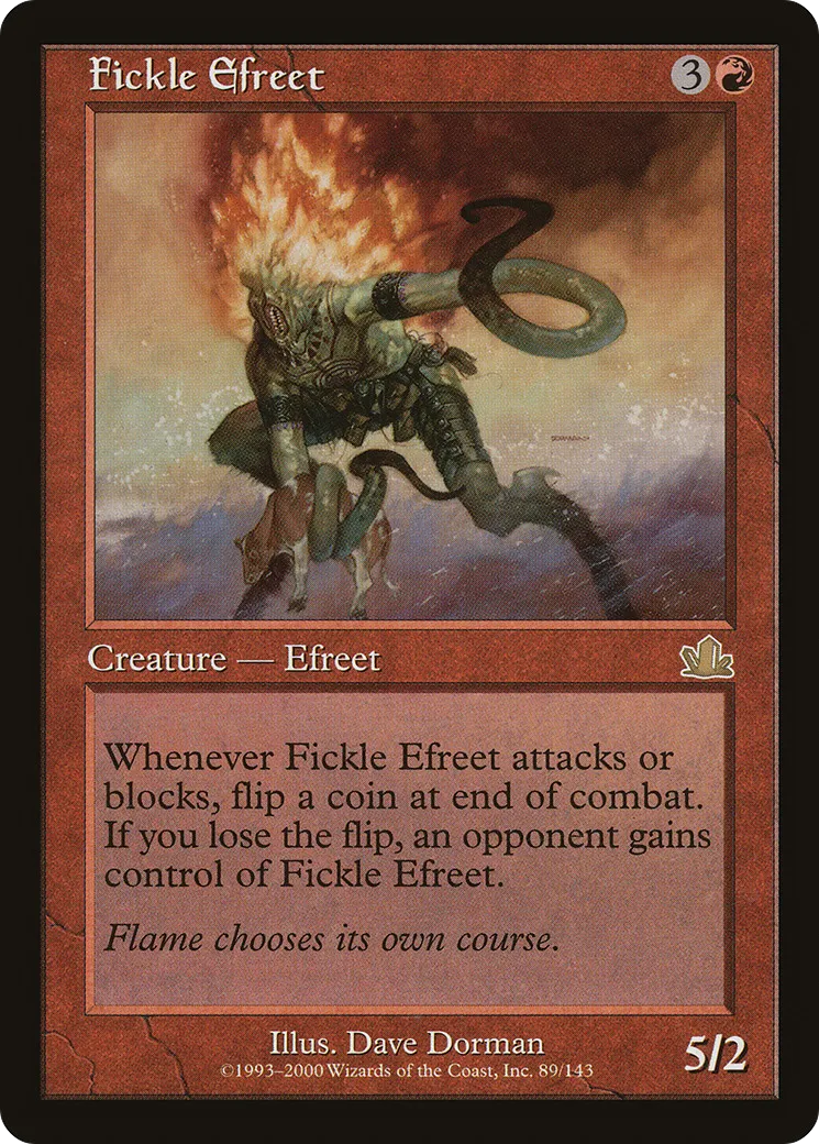 Fickle Efreet — Prophecy — Magic: The Gathering