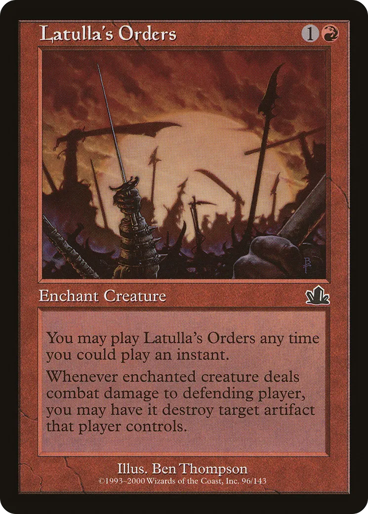 Latulla's Orders — Prophecy — Magic: The Gathering