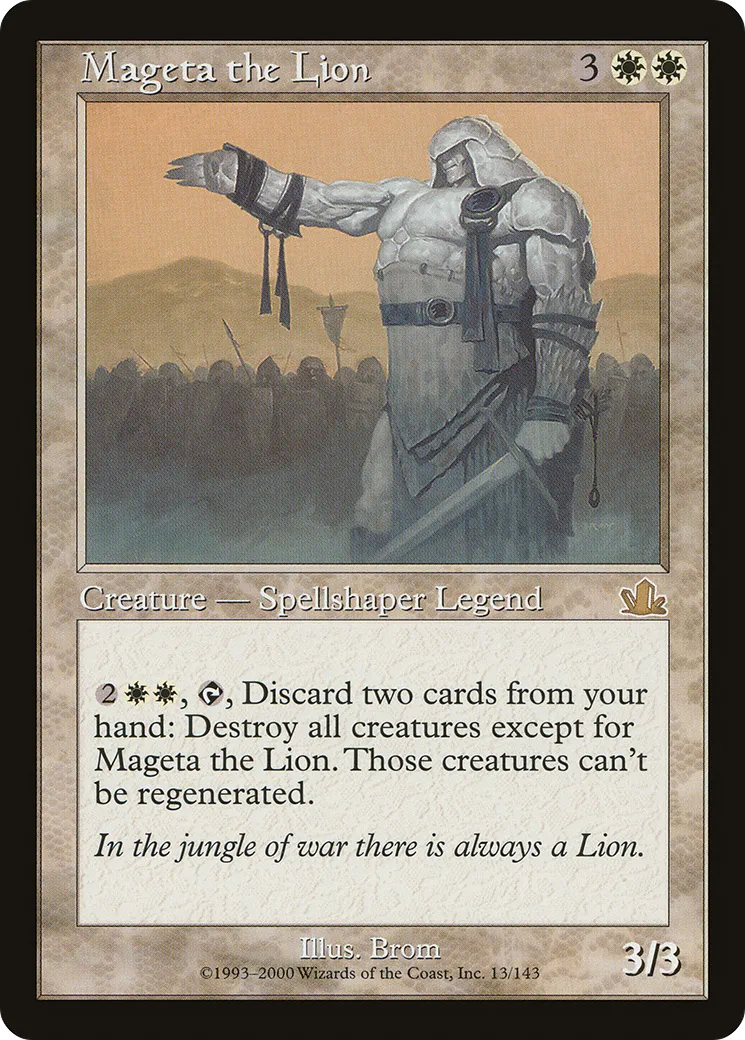 Mageta le lion — Prophecy — Magic: The Gathering
