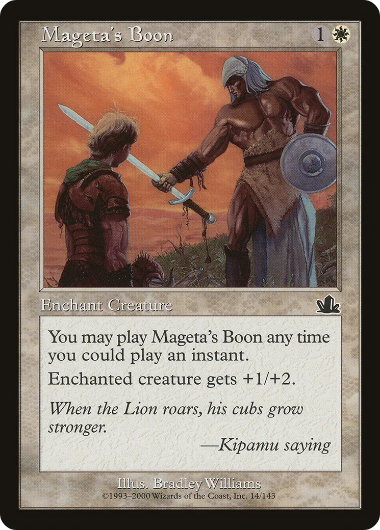 Mageta's Boon — Prophecy — Magic: The Gathering