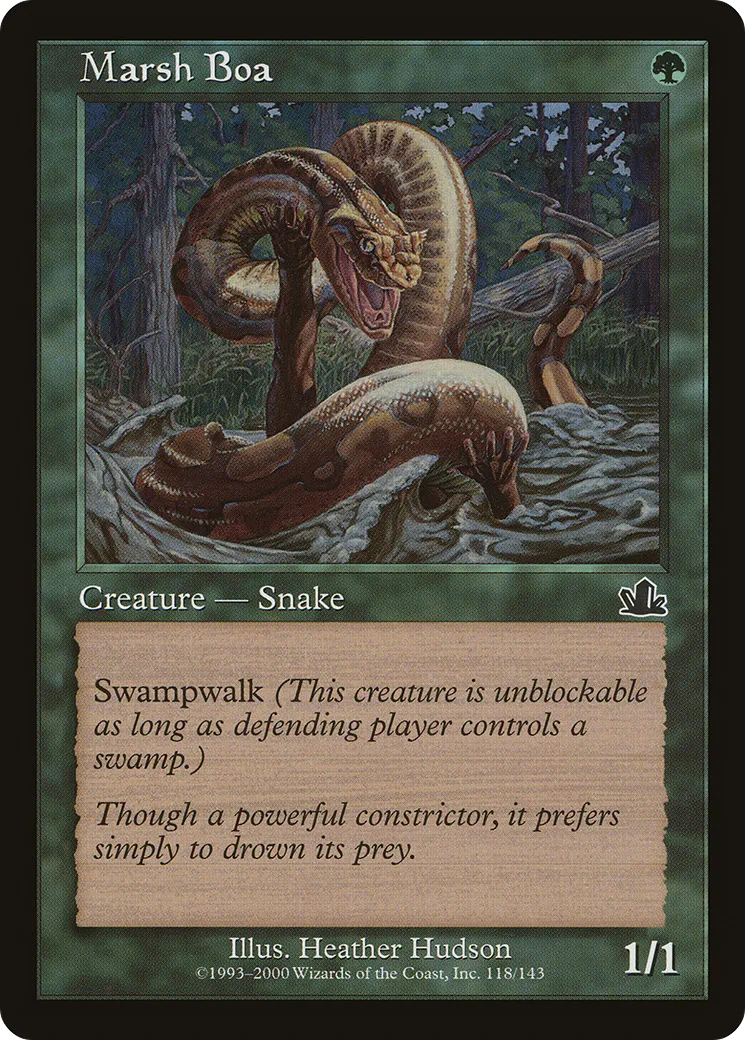 Boa des marécages — Prophecy — Magic: The Gathering