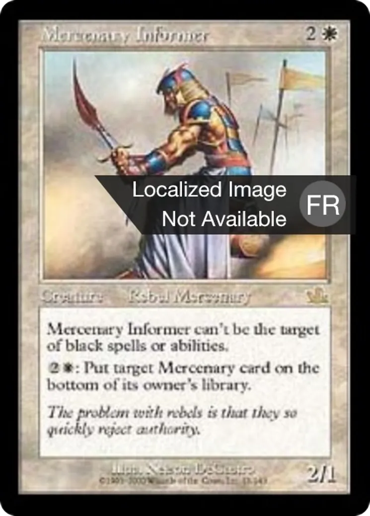 Informateur mercenaire — Prophecy — Magic: The Gathering