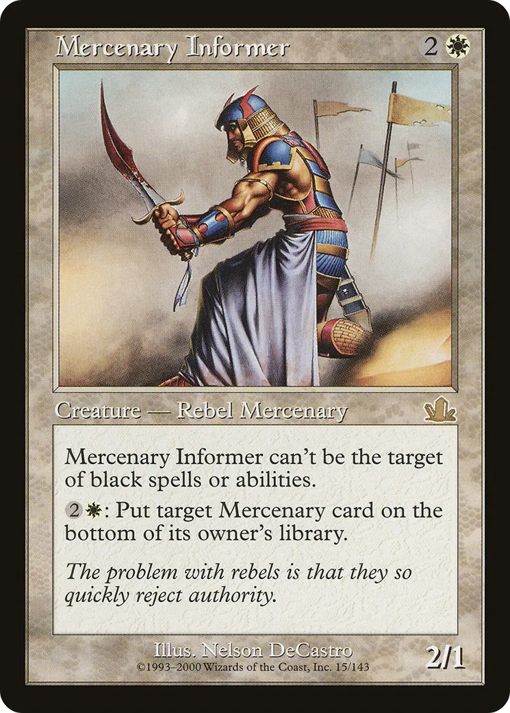 Mercenary Informer — Prophecy — Magic: The Gathering