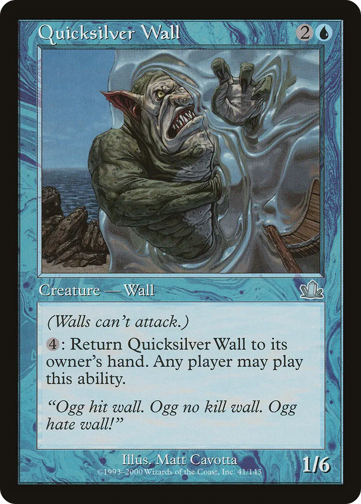 Quicksilver Wall from Prophecy - Magic: The Gathering