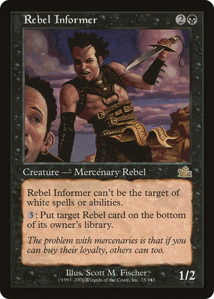 Informateur rebelle — Prophecy — Magic: The Gathering