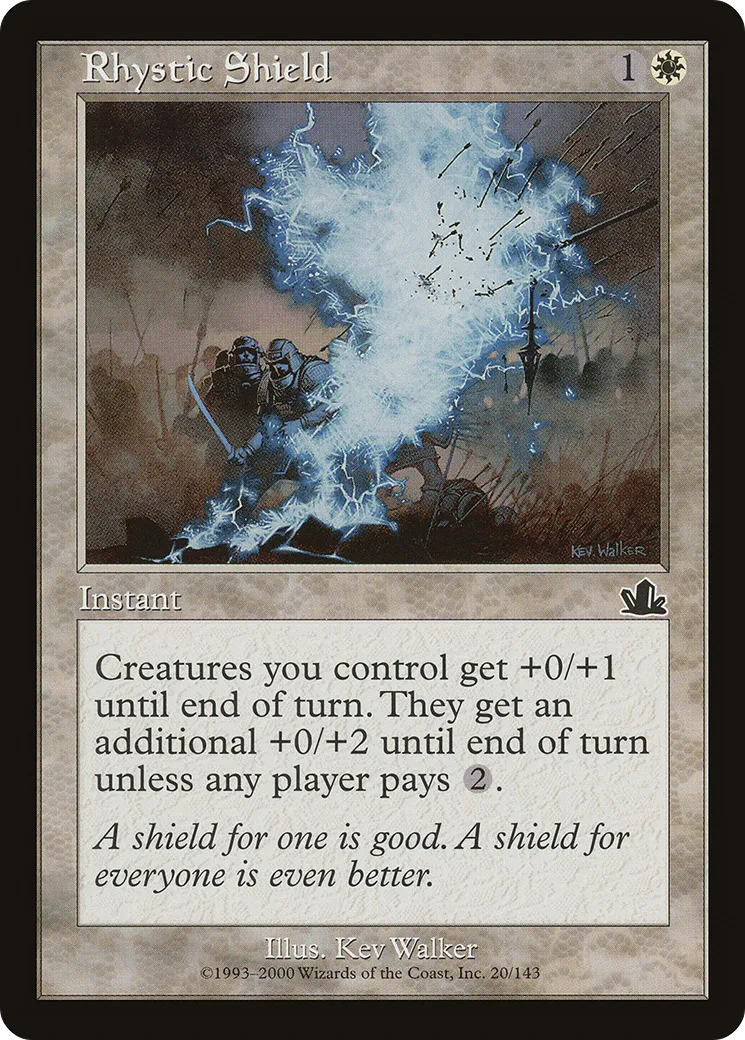 Bouclier rhystique — Prophecy — Magic: The Gathering
