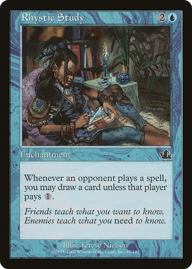 Rhystic Study — Prophecy — Magic: The Gathering