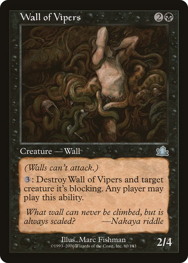 Wall of Vipers — Prophecy — Magic: The Gathering