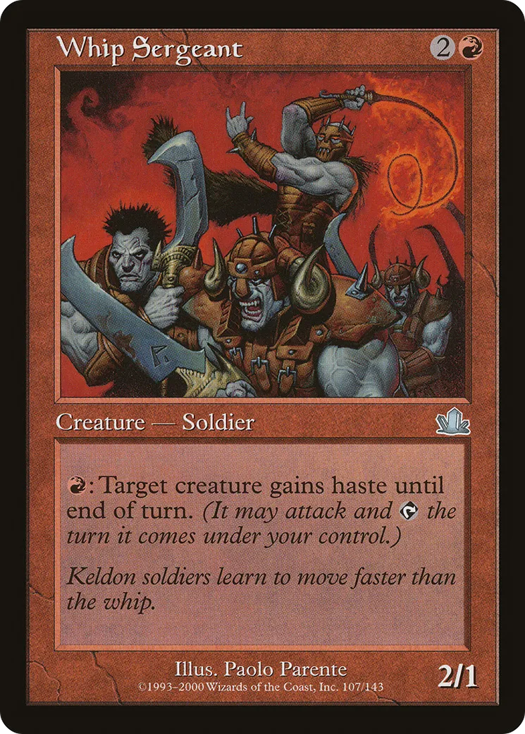 Sergent au fouet — Prophecy — Magic: The Gathering