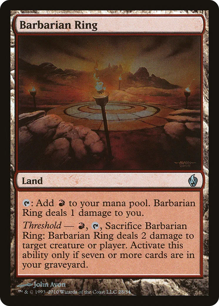 Cercle des barbares — Premium Deck Series: Fire and Lightning — Magic: The Gathering