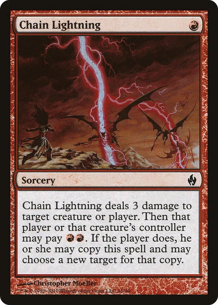 Chain Lightning — Premium Deck Series: Fire and Lightning — Magic: The Gathering