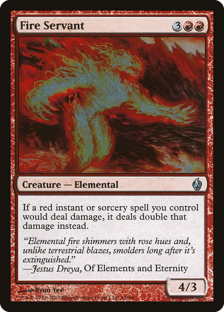 Fire Servant — Premium Deck Series: Fire and Lightning — Magic: The Gathering