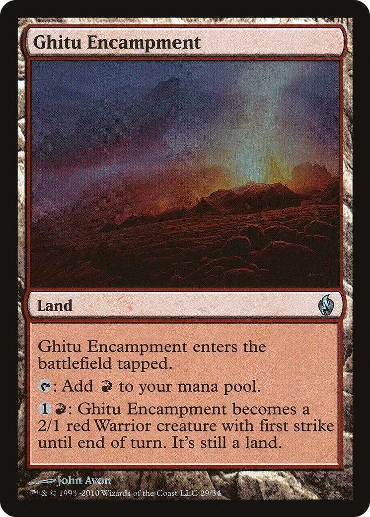 Campement guitûk — Premium Deck Series: Fire and Lightning — Magic: The Gathering