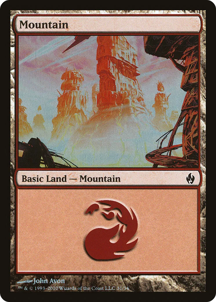 Montagne — Premium Deck Series: Fire and Lightning — Magic: The Gathering