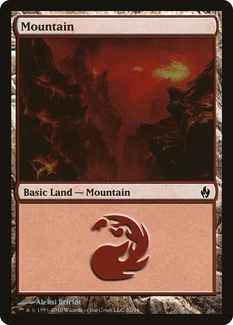 Montagne — Premium Deck Series: Fire and Lightning — Magic: The Gathering