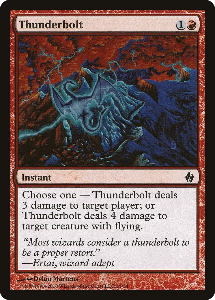 Thunderbolt — Premium Deck Series: Fire and Lightning — Magic: The Gathering