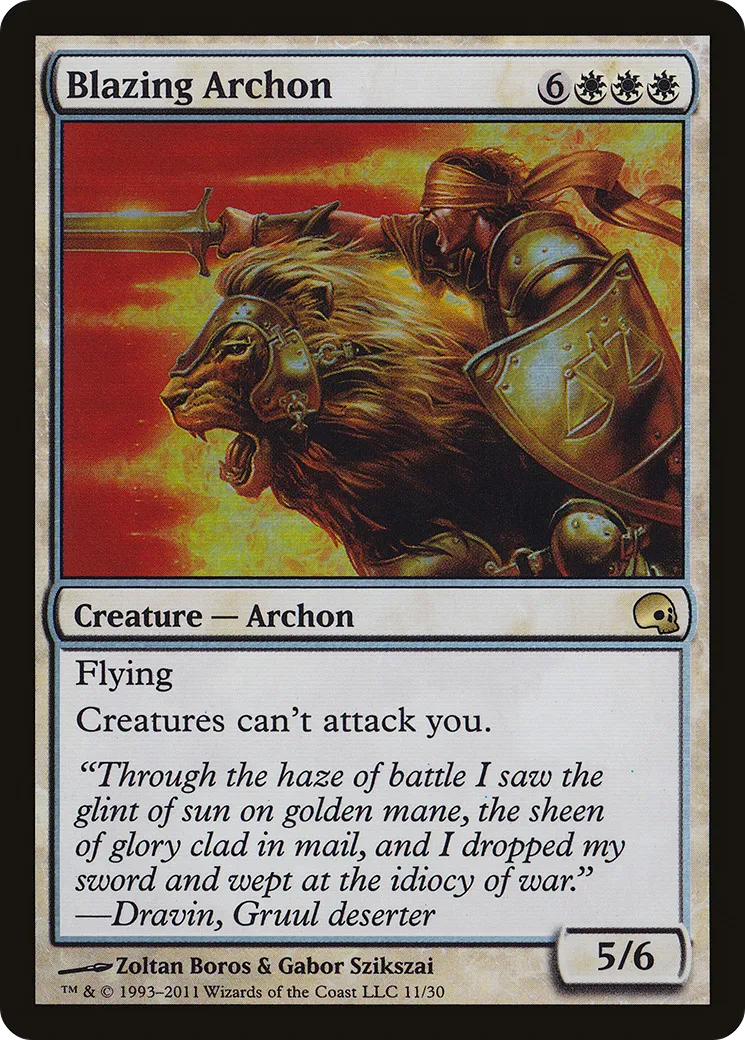 Blazing Archon — Premium Deck Series: Graveborn — Magic: The Gathering