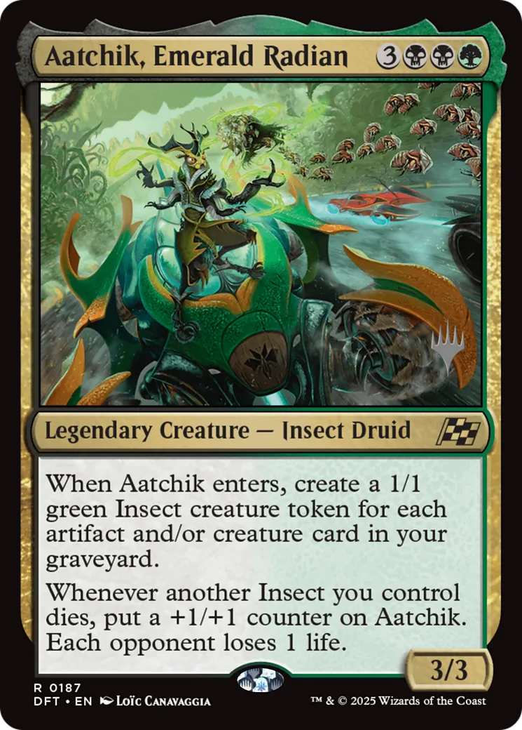 Aatchik, Emerald Radian — Aetherdrift Promos — Magic: The Gathering