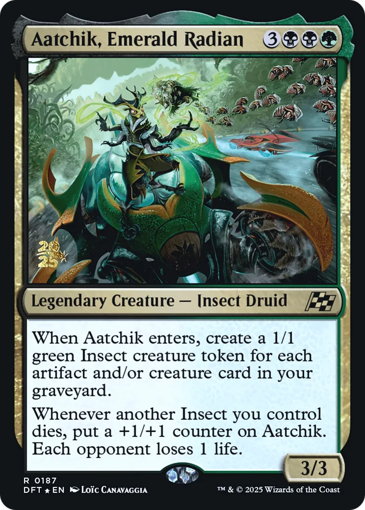 Aatchik, Emerald Radian — Aetherdrift Promos — Magic: The Gathering