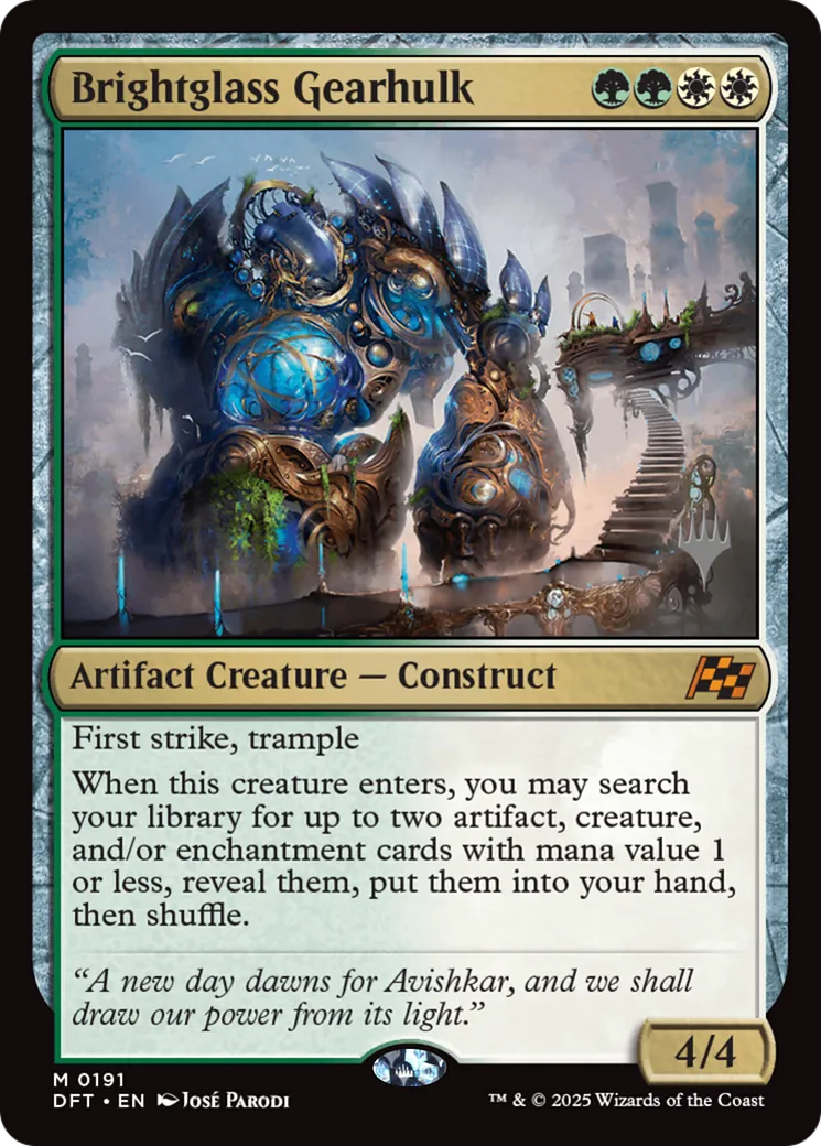 Brightglass Gearhulk — Aetherdrift Promos — Magic: The Gathering
