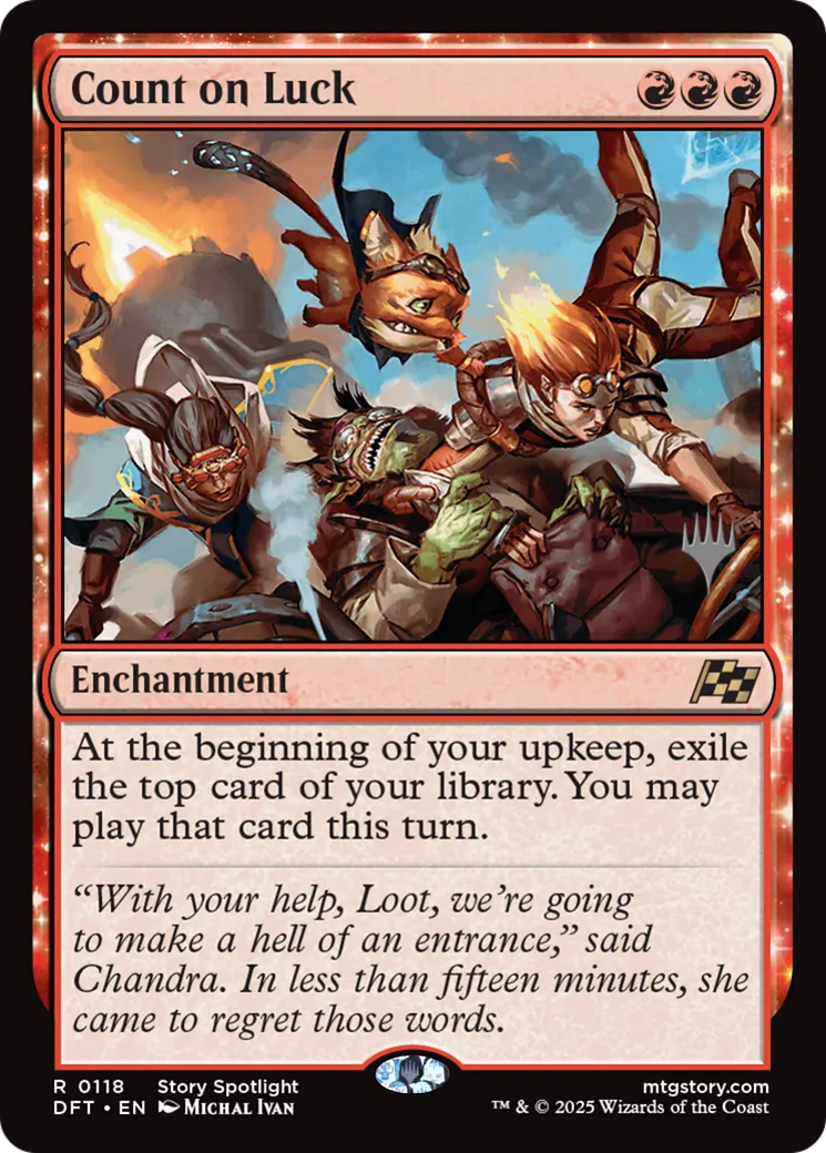 Count on Luck — Aetherdrift Promos — Magic: The Gathering