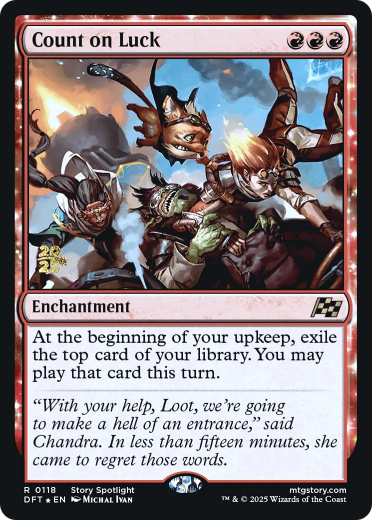 Count on Luck — Aetherdrift Promos — Magic: The Gathering