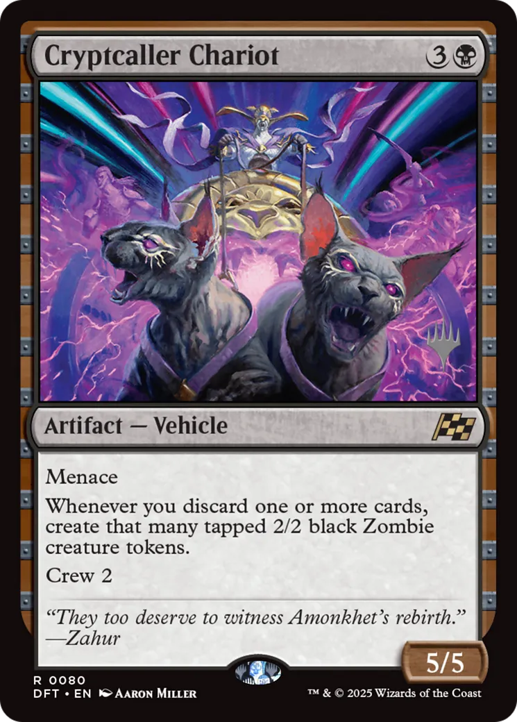 Chariot du meneur des cryptes from Aetherdrift Promos - Magic: The Gathering
