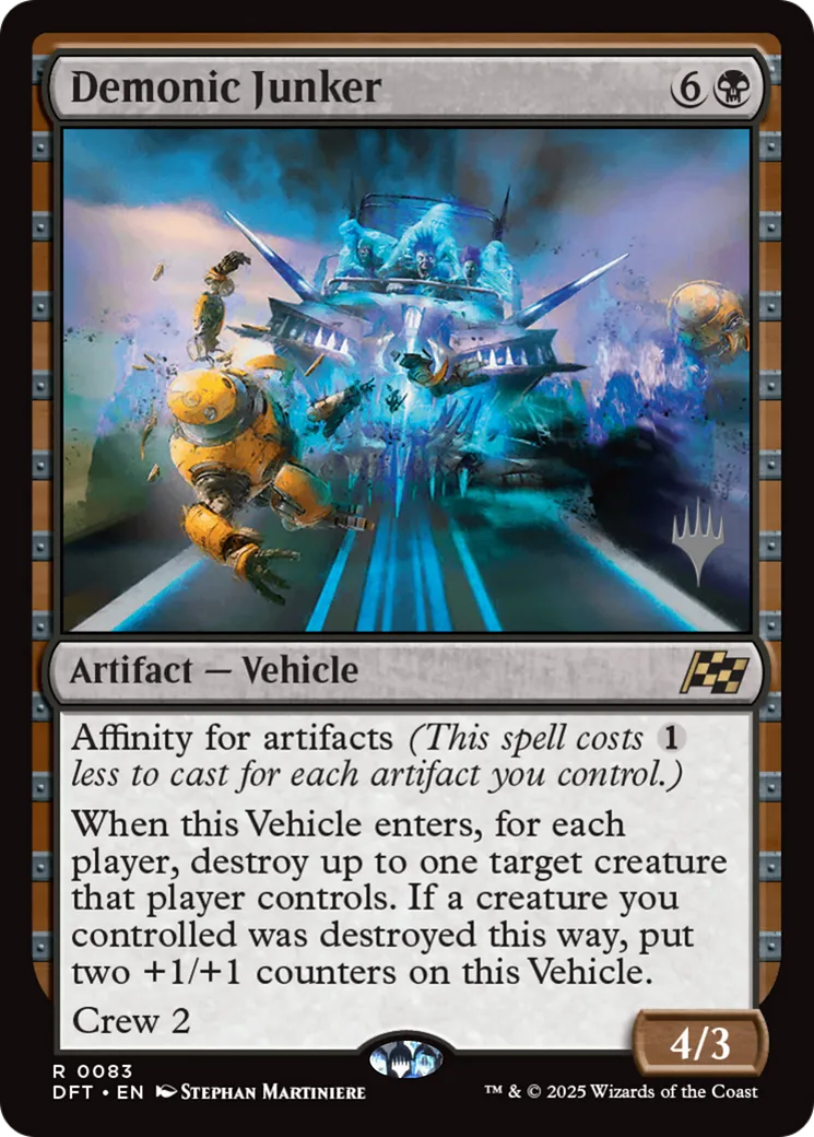 Demonic Junker — Aetherdrift Promos — Magic: The Gathering