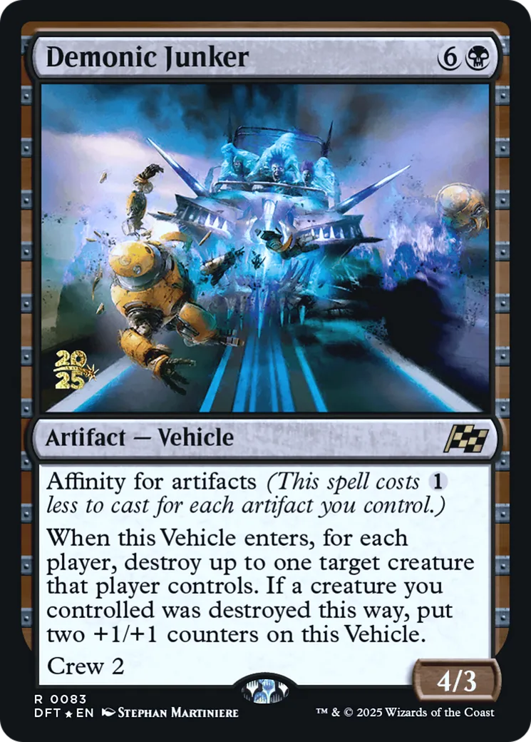 Demonic Junker — Aetherdrift Promos — Magic: The Gathering