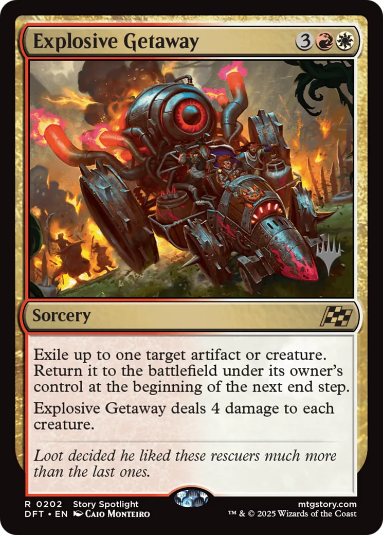 Explosive Getaway — Aetherdrift Promos — Magic: The Gathering