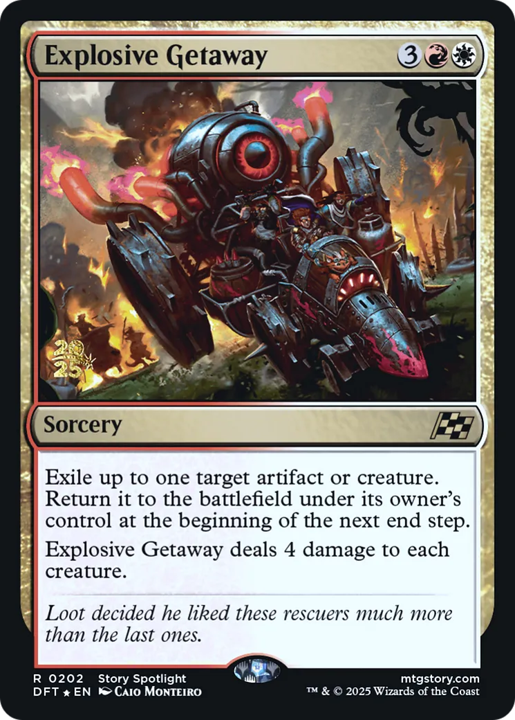 Explosive Getaway — Aetherdrift Promos — Magic: The Gathering