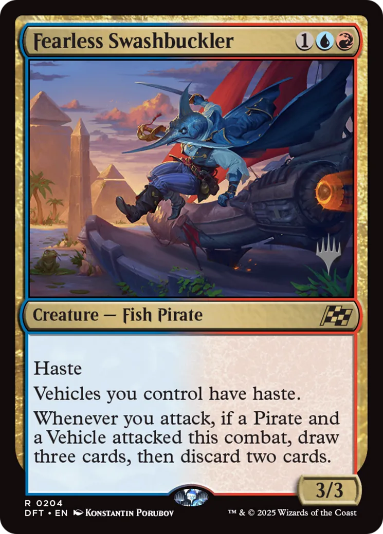 Fearless Swashbuckler — Aetherdrift Promos — Magic: The Gathering