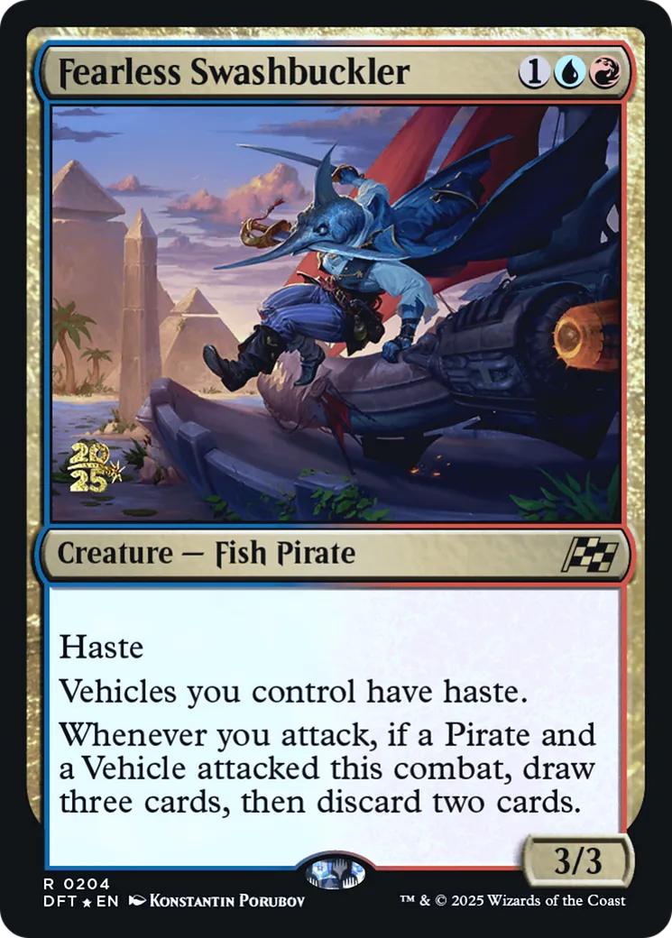 Fearless Swashbuckler — Aetherdrift Promos — Magic: The Gathering