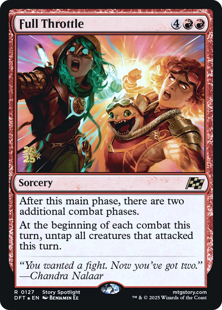 Full Throttle — Aetherdrift Promos — Magic: The Gathering