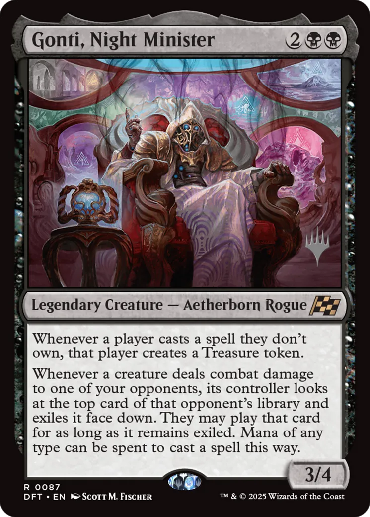Gonti, Night Minister — Aetherdrift Promos — Magic: The Gathering