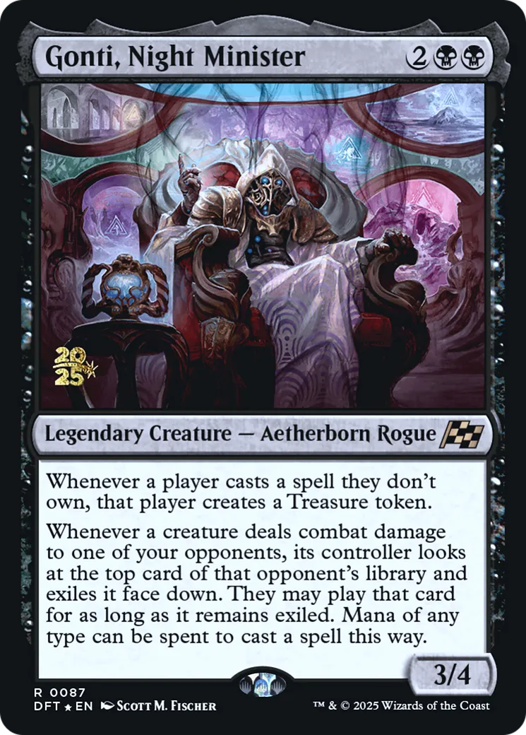 Gonti, Night Minister — Aetherdrift Promos — Magic: The Gathering
