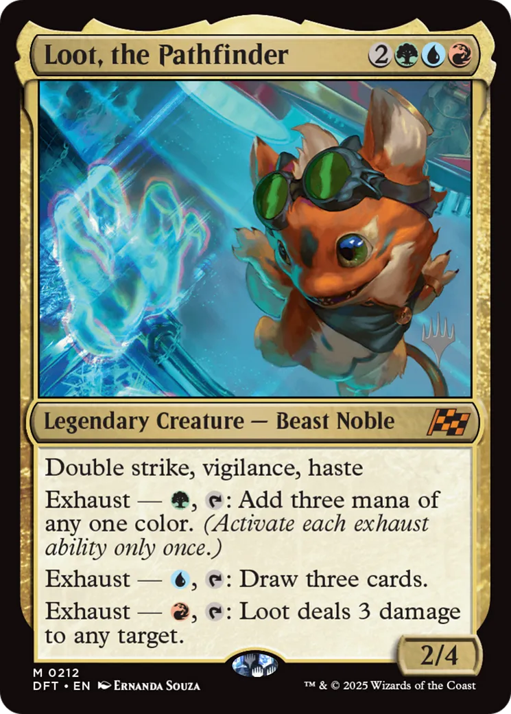 Loot, the Pathfinder — Aetherdrift Promos — Magic: The Gathering