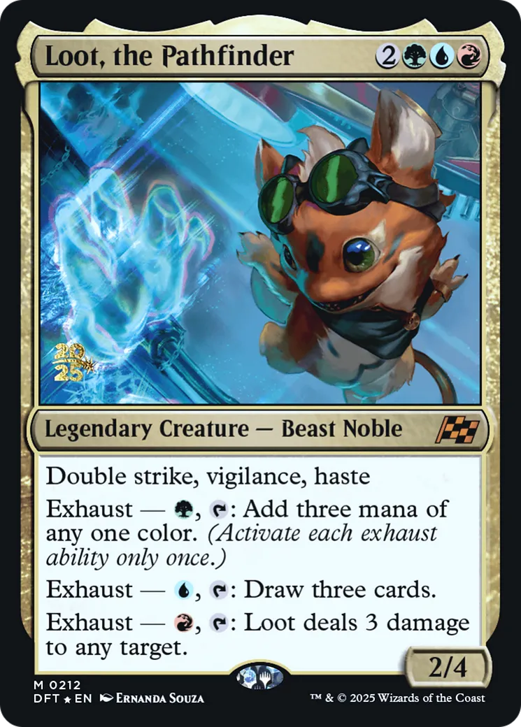 Loot, the Pathfinder — Aetherdrift Promos — Magic: The Gathering