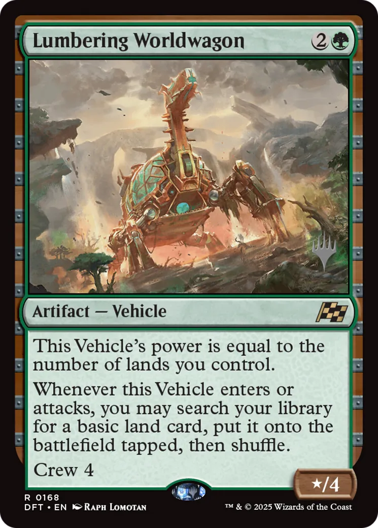 Lumbering Worldwagon — Aetherdrift Promos — Magic: The Gathering