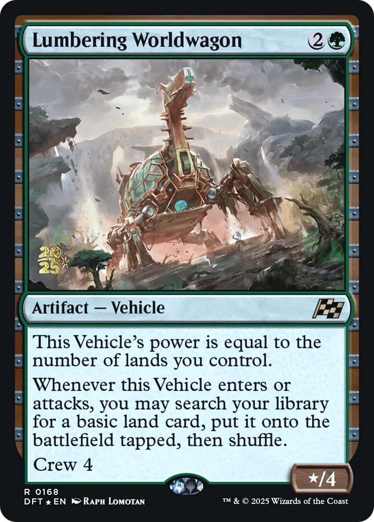 Lumbering Worldwagon — Aetherdrift Promos — Magic: The Gathering