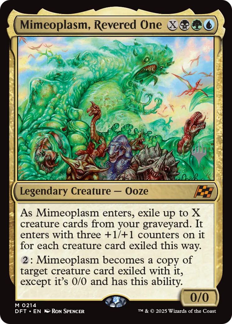 Mimeoplasm, Revered One — Aetherdrift Promos — Magic: The Gathering