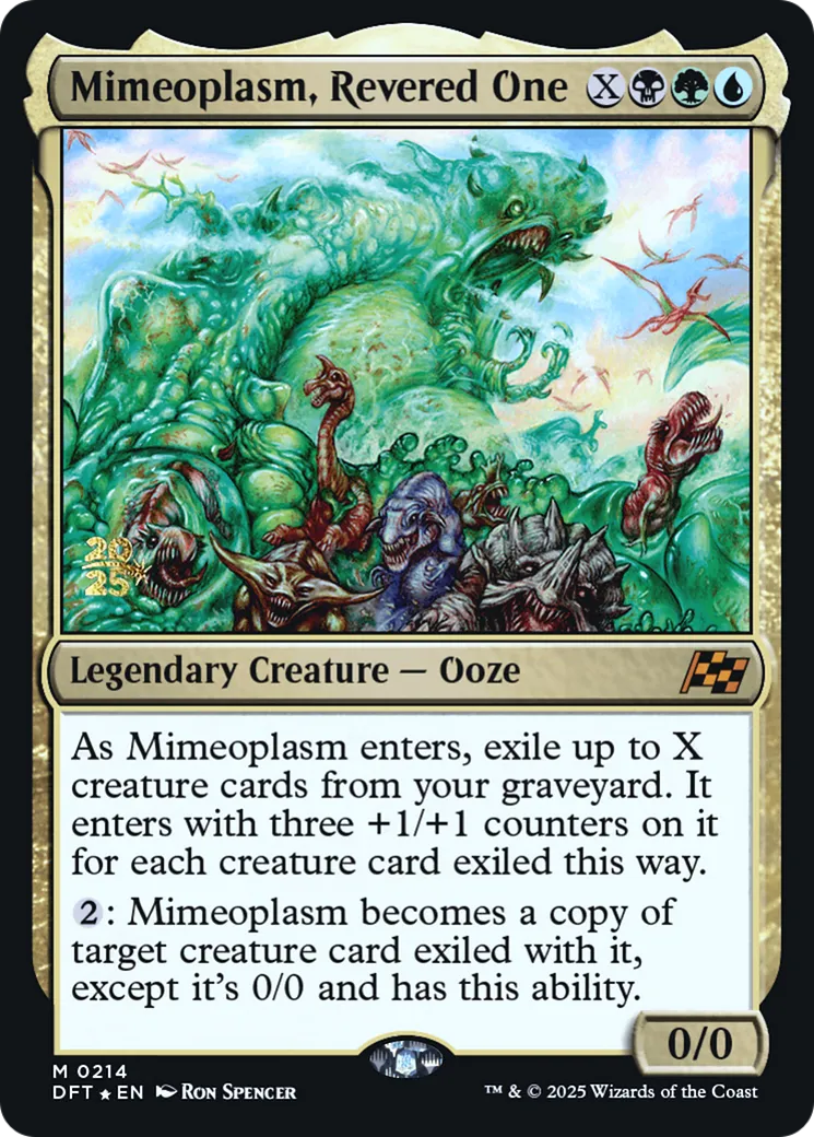 Mimeoplasm, Revered One — Aetherdrift Promos — Magic: The Gathering